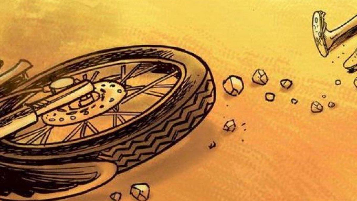 Ilustrasi kecelakaan motor