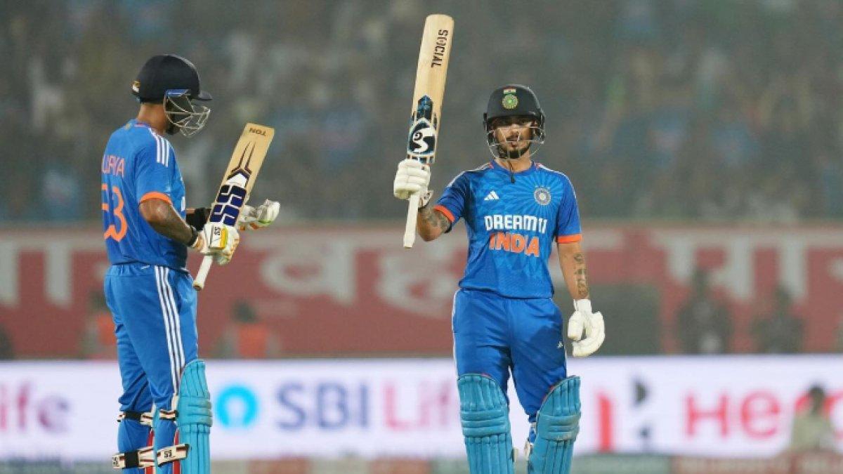 Ilustrasi tim kriket India.