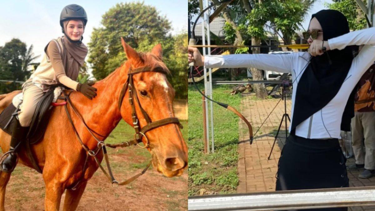 Inara Rusli aktif berolahraga