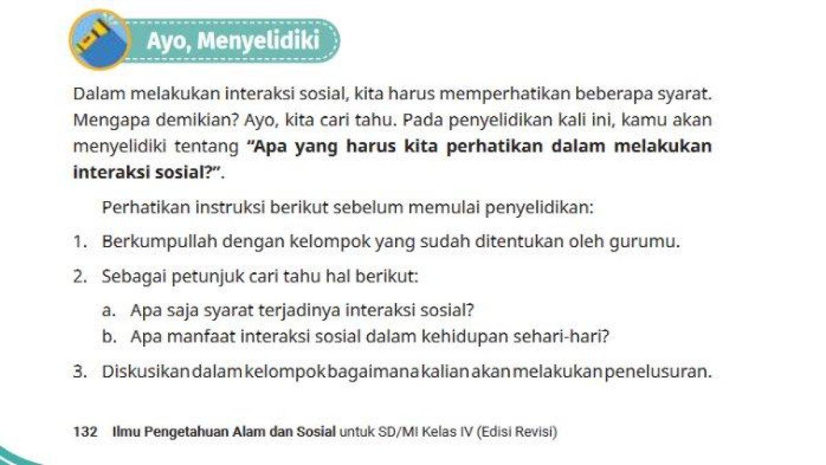 Inilah soal dan kunci jawaban IPAS Kelas 4 SD/MI