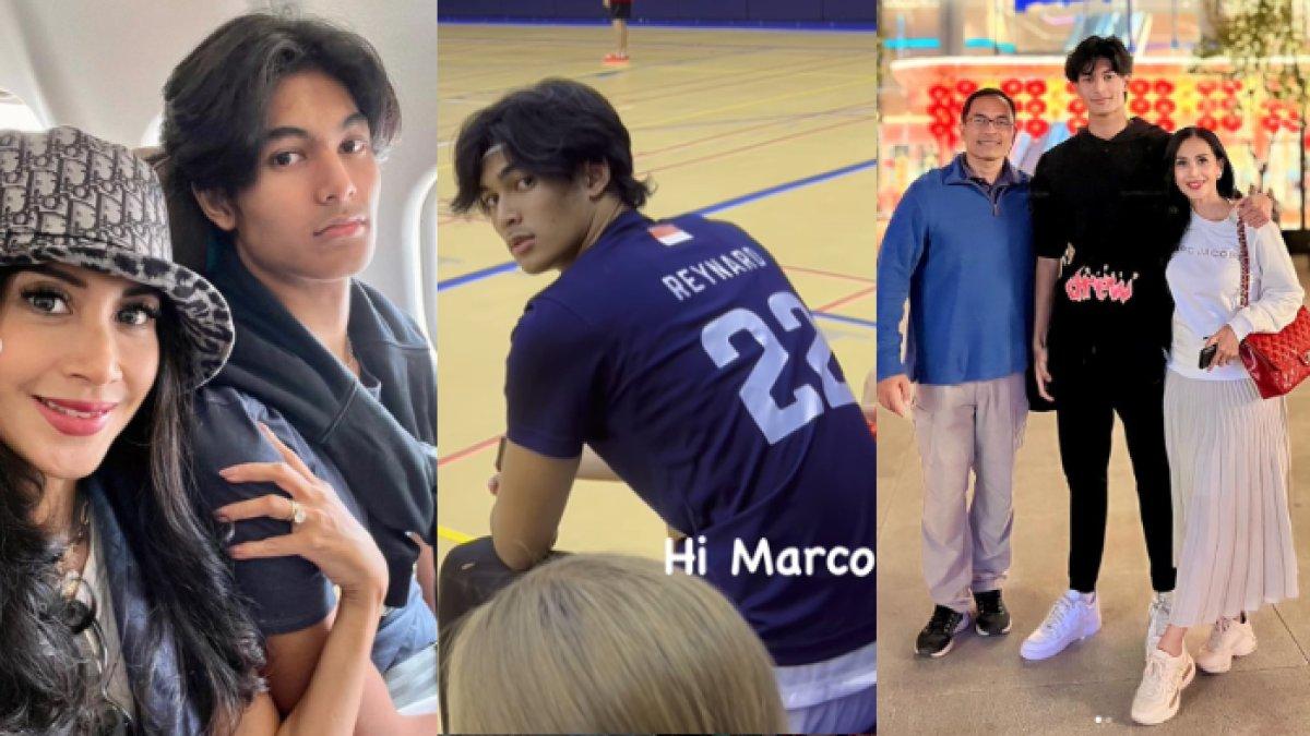 Inilah sosok Marco, anak bungsu artis sekaligus model Diah Permatasari. Di usianya yang masih belasan, tingginya nyaris 2 meter dan jadi pemain basket