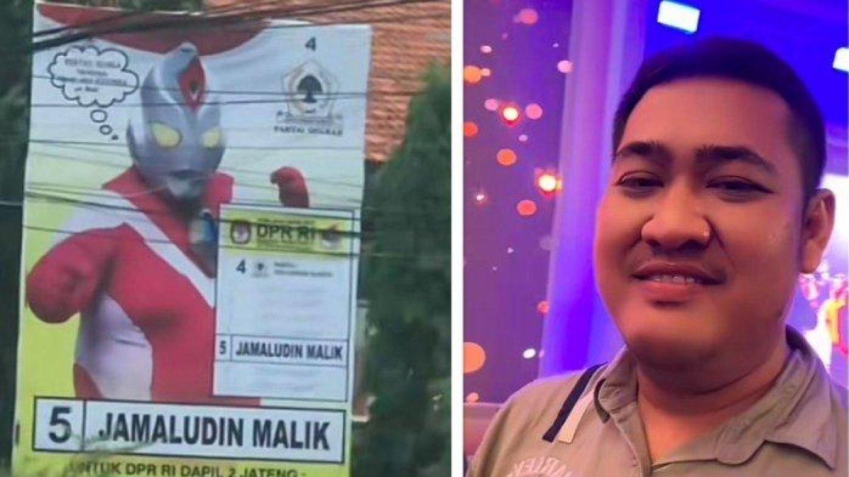 Inilah sosok caleg pasang foto Ultraman yang viral