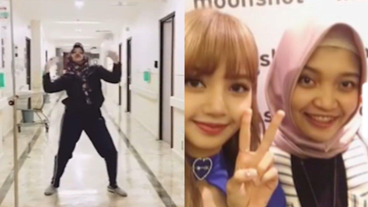 Intan berhasil bertemu Lisa BLACKPINK gara-gara cover dance padahal sedang sakit