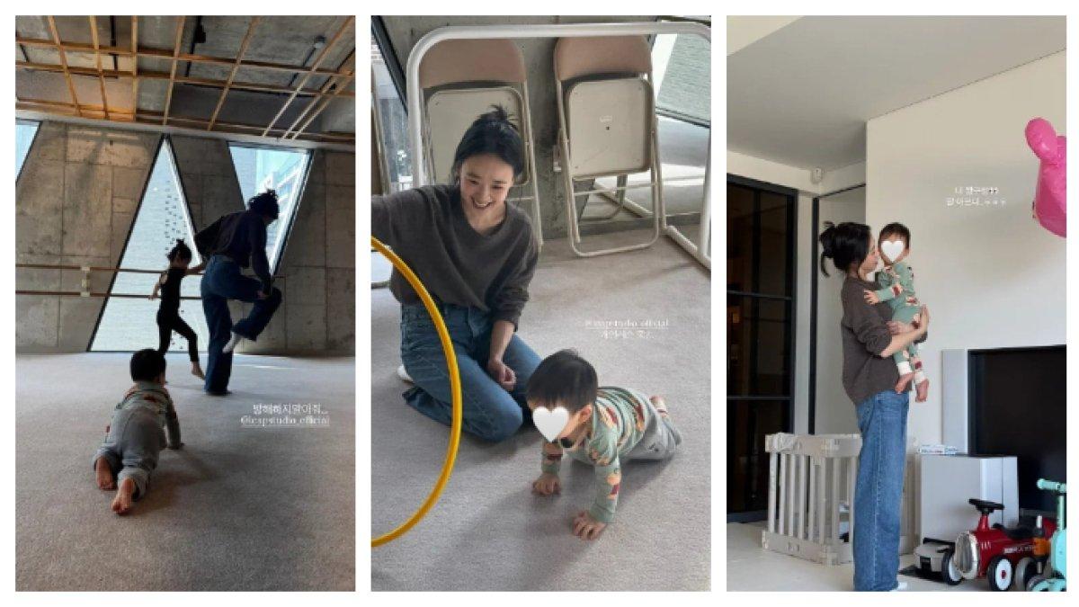 SON YEON JAE PAMERKAN MOMEN MANIS DENGAN PUTRANYA - 