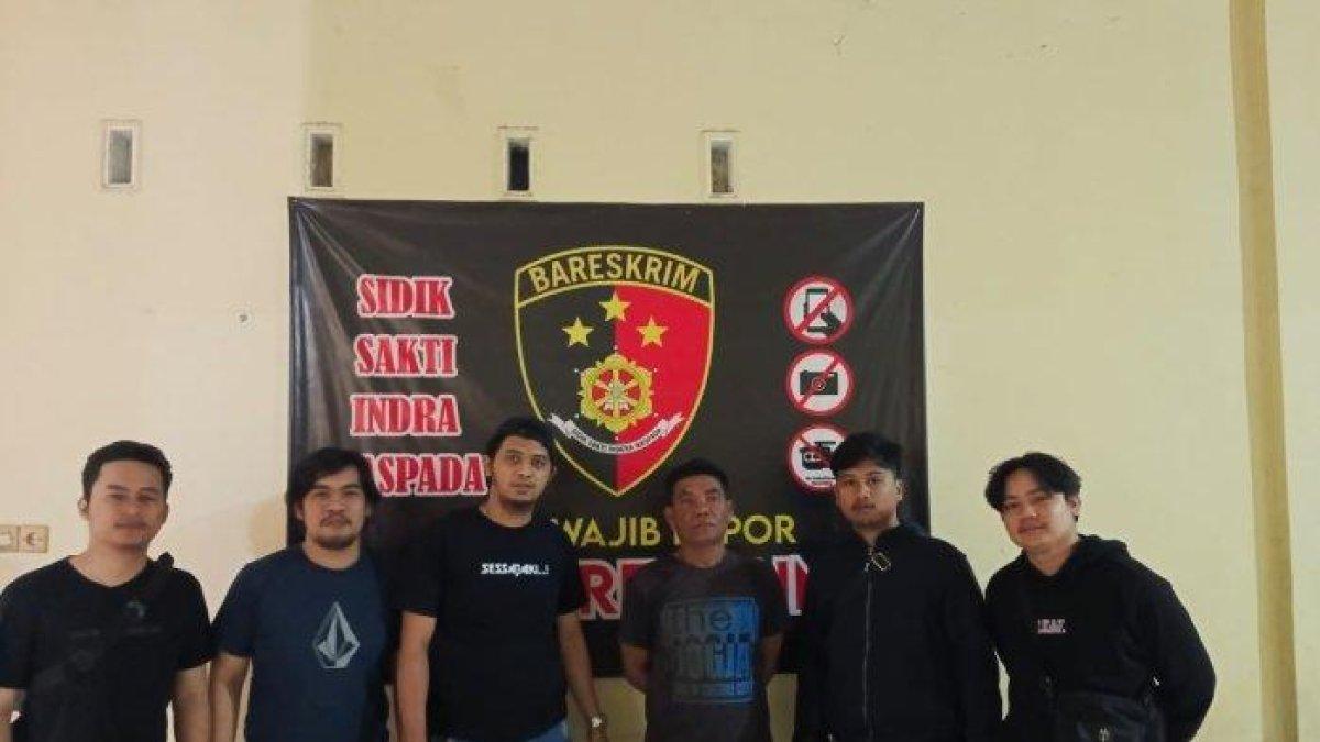 Inzan Gunawan ditangkap personel Polsek Tamalate setelah aniaya menantunya.