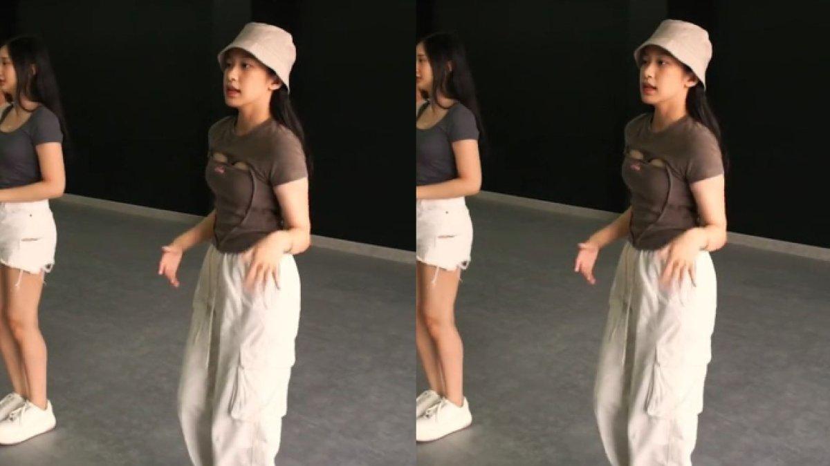Irene Suwandi saat latihan dance