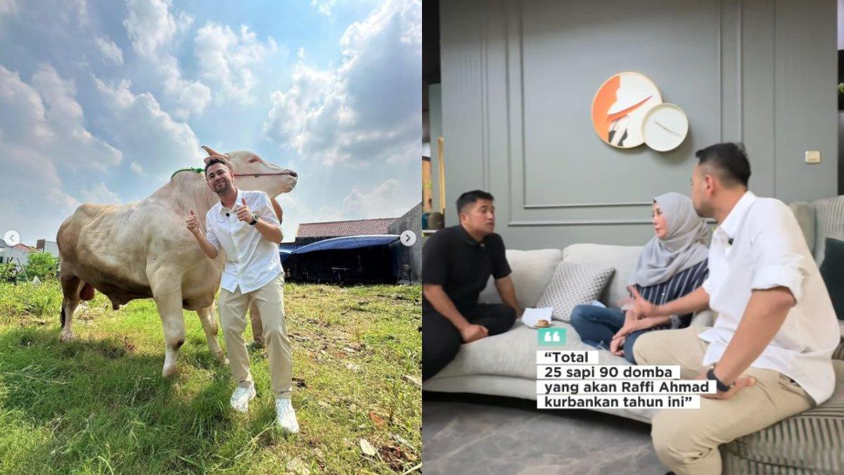 HEWAN KURBAN RAFFI AHMAD - Irfan Hakim dibuat terkejut saat mengetahui jumlah hewan kurban yang disiapkan oleh Raffi Ahmad.