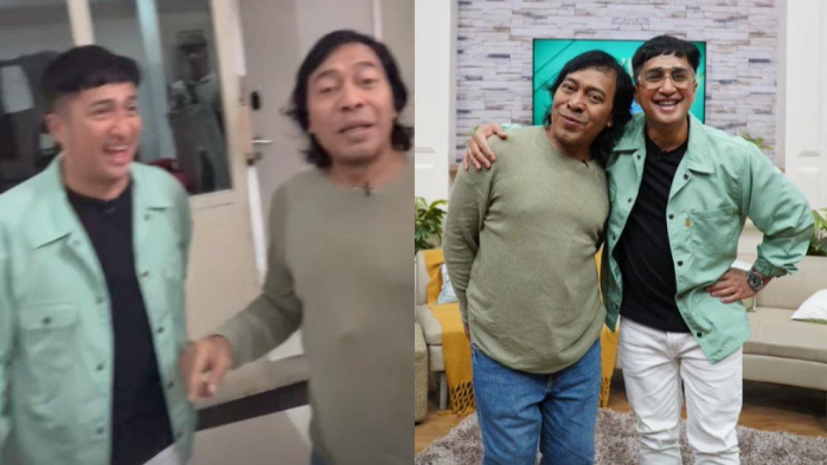 Irfan Hakim memberikan selamat kepada Komeng