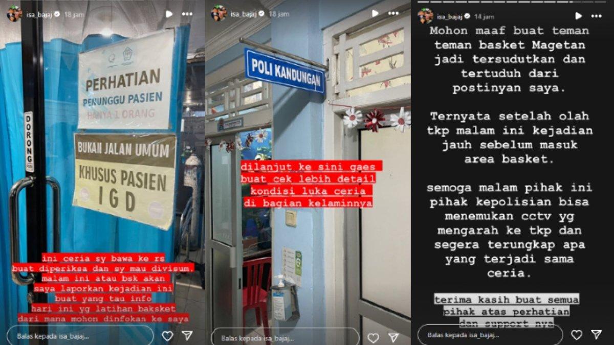 Isa Bajaj beber kejadian yang dialami putrinya