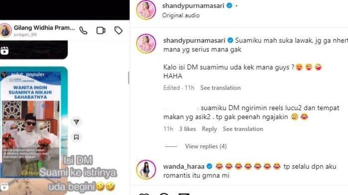 Isi DM Instagram Shandy Purnamasari dari suaminya, Juragan 99 yang menyinggung poligami
