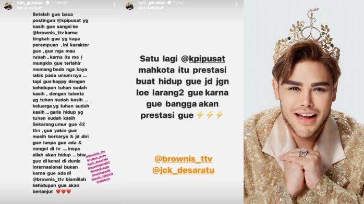 Klarifikasi Ivan Gunawan usai program acara TV dipandunya ditegur KPI.