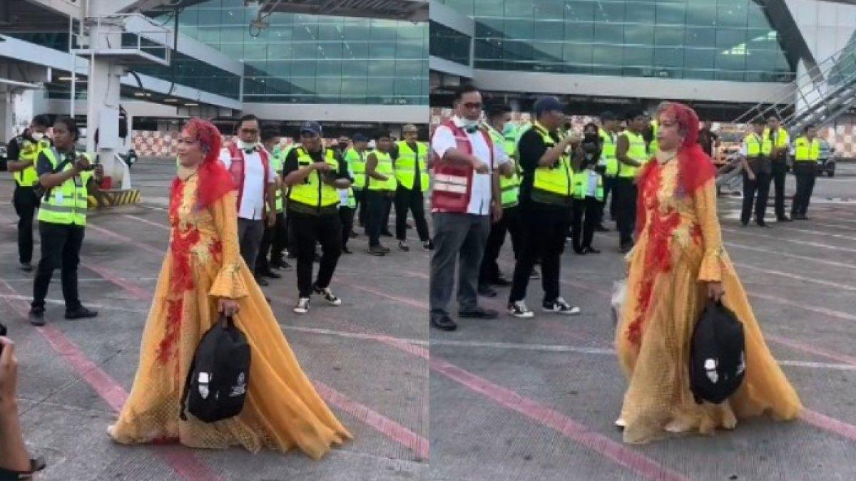 Jamaah haji tampil nyentik bak sedang catwalk