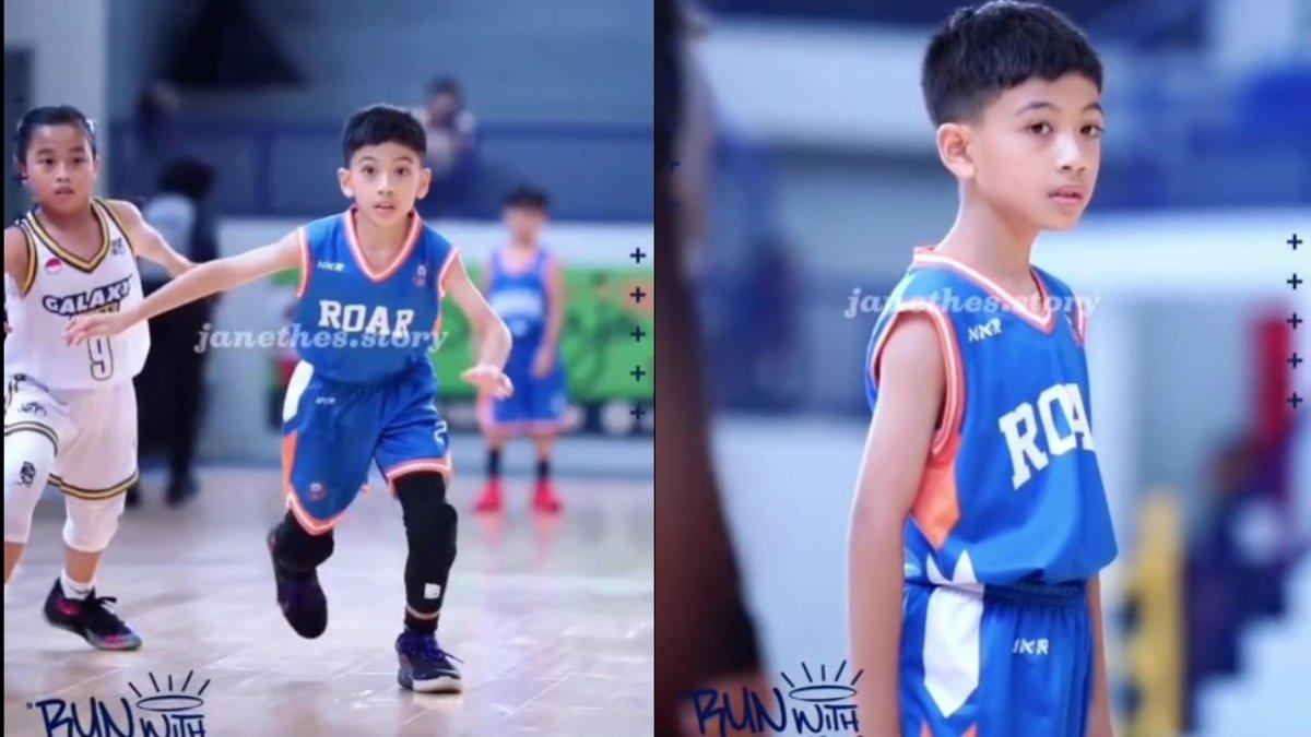 POTRET JAN ETHES MAIN BASKET - Baru-baru ini, publik dibuat takjub saat Jan Ethes tampil penuh semangat dalam sebuah pertandingan basket anak-anak.