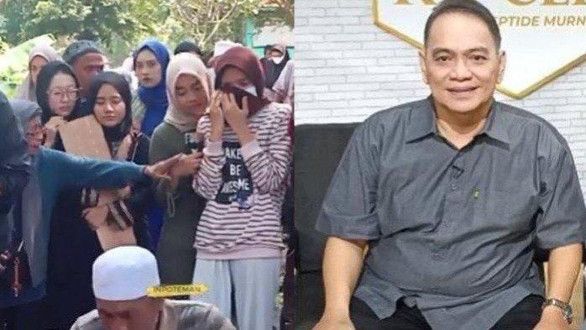 Jenazah Sopyan Dado dimakamkan di TPU Poncol Ciputat, Tangerang Selatan.