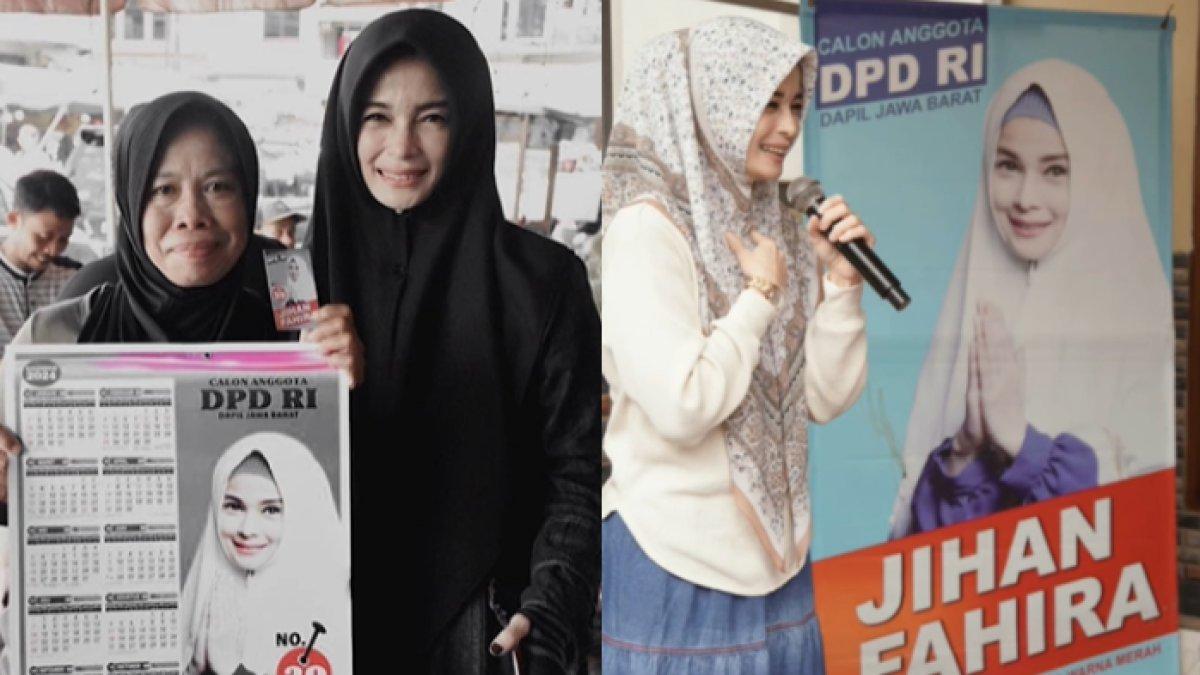 Jihan Fahira terlihat getol berkampanye