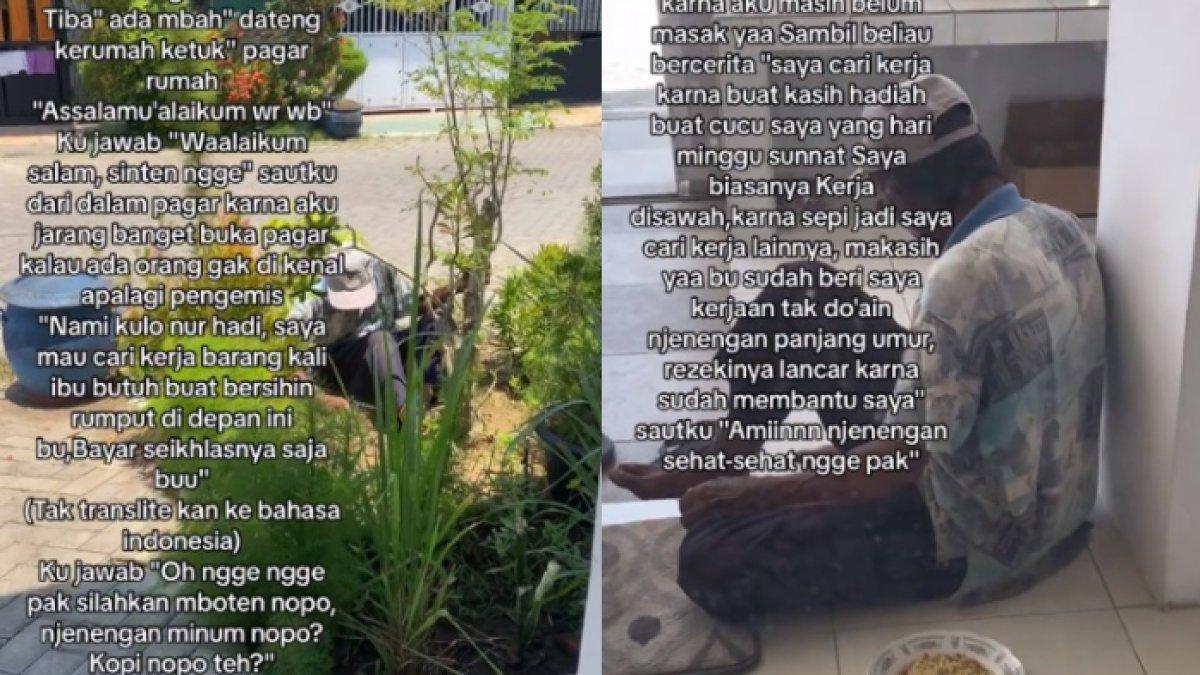 Kakek rela bekerja apapun demi bisa belikan cucunya hadiah