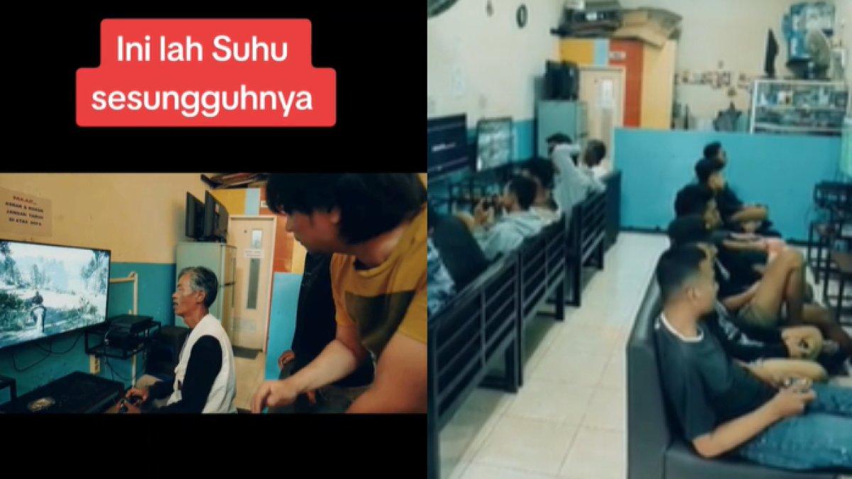 Kakek ini tetap main PS meski usianya tak lagi muda