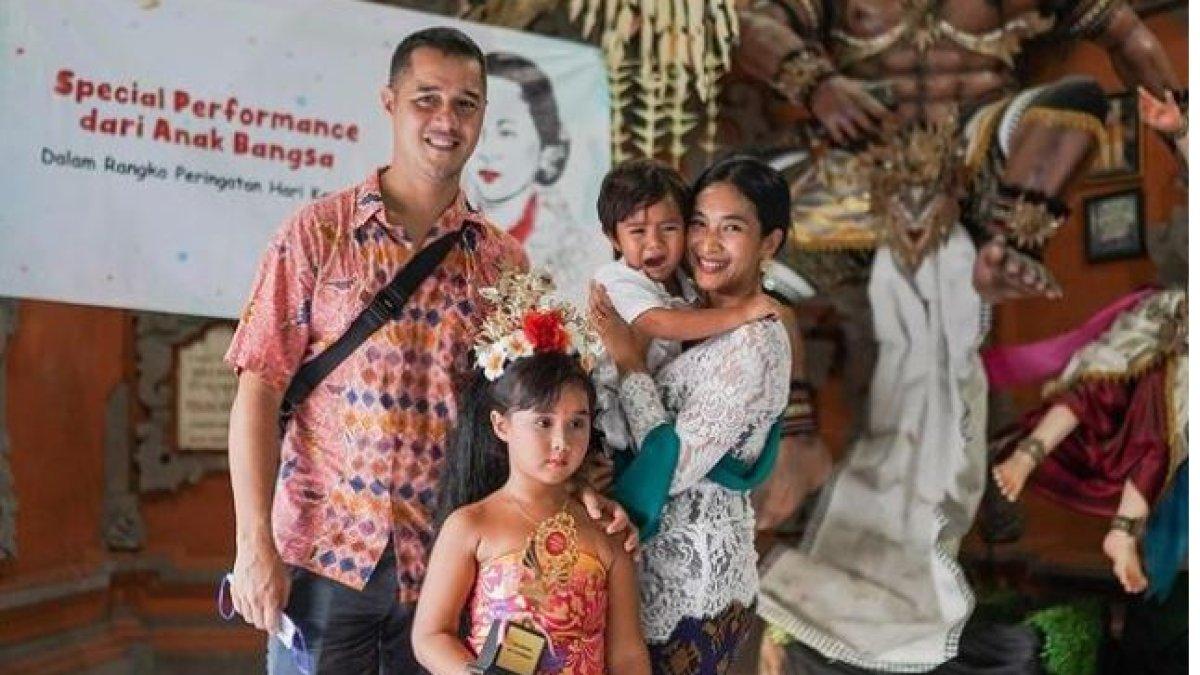 Kala itu Kinan mempersembahkan dua tarian yakni mejangeran dan puspanjali.