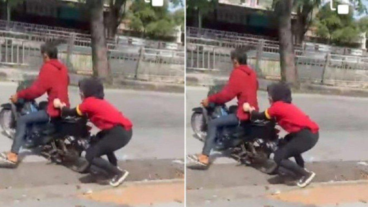 Kasir minimarket berusaha cegah maling kabur
