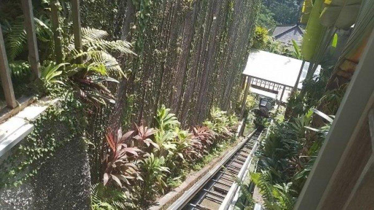 Kecelakaan - Jalur lift terbuka di Ayu Terra Resort, Desa Kedewatan, Ubud, Gianyar, Bali, yang menewaskan lima orang pegawainya, Jumat 1 September 2023.