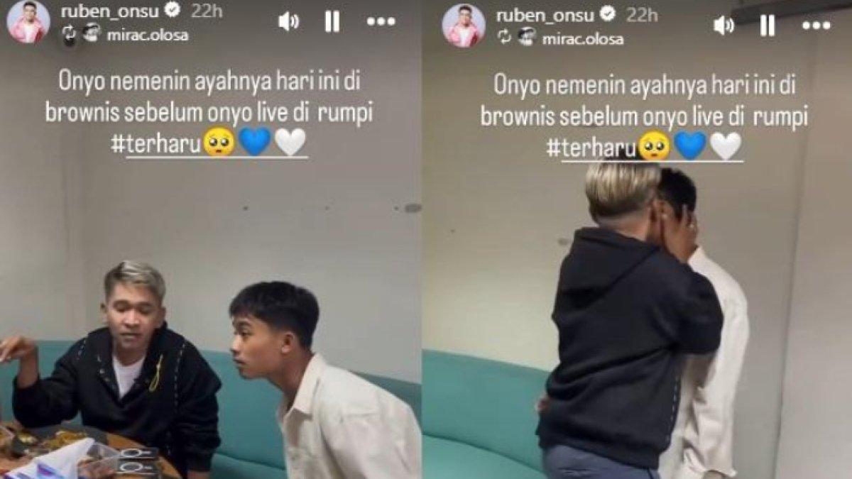 SIKAP GANJIL BETRAND PETO - Keganjilan sikap Betrand Peto pada Ruben Onsu terekam dalam postingan Instagram, 4 Februari 2025.