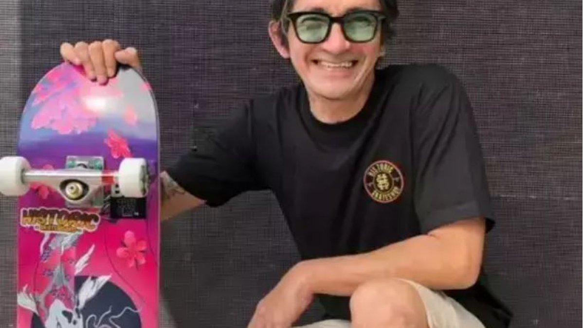 Kegemaran Shendy bermain skateboard memang tidak diragukan lagi.