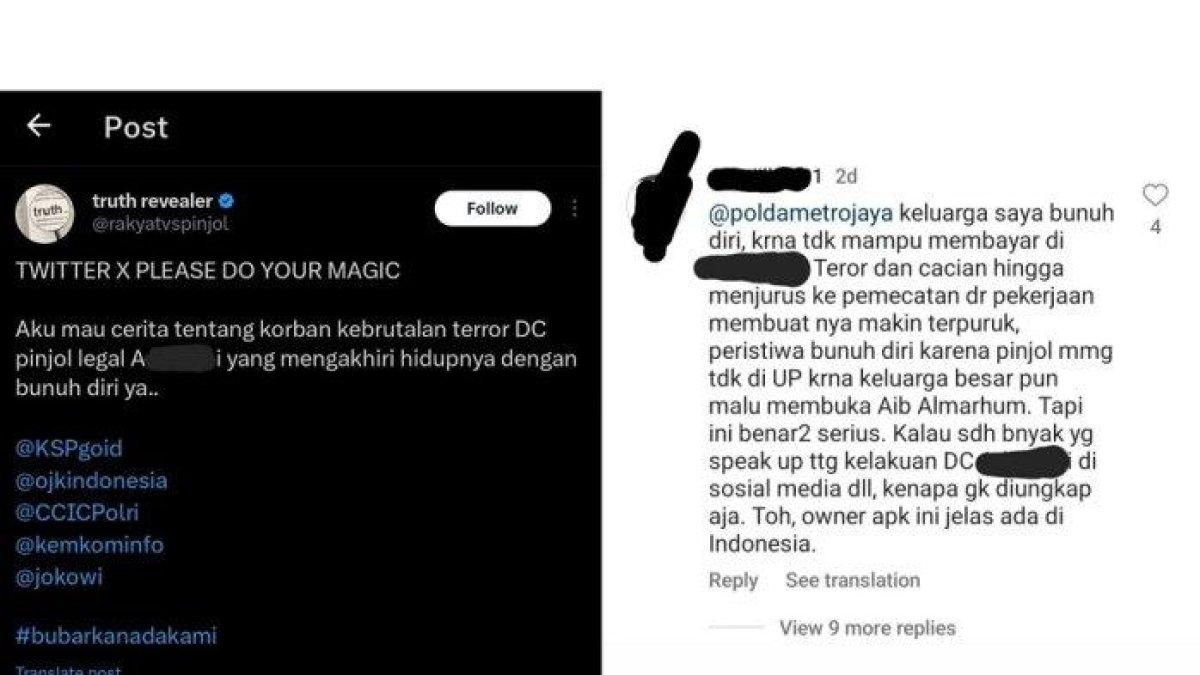 Keluarga diteror debt collector hingga kena PHK, K akhiri hidup gegara terjerat pinjol.