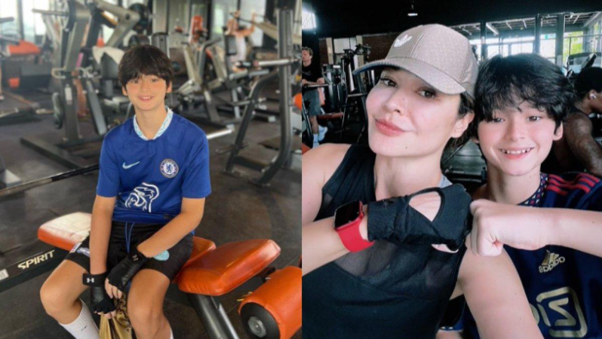Kenzou rajin melakukan fitness