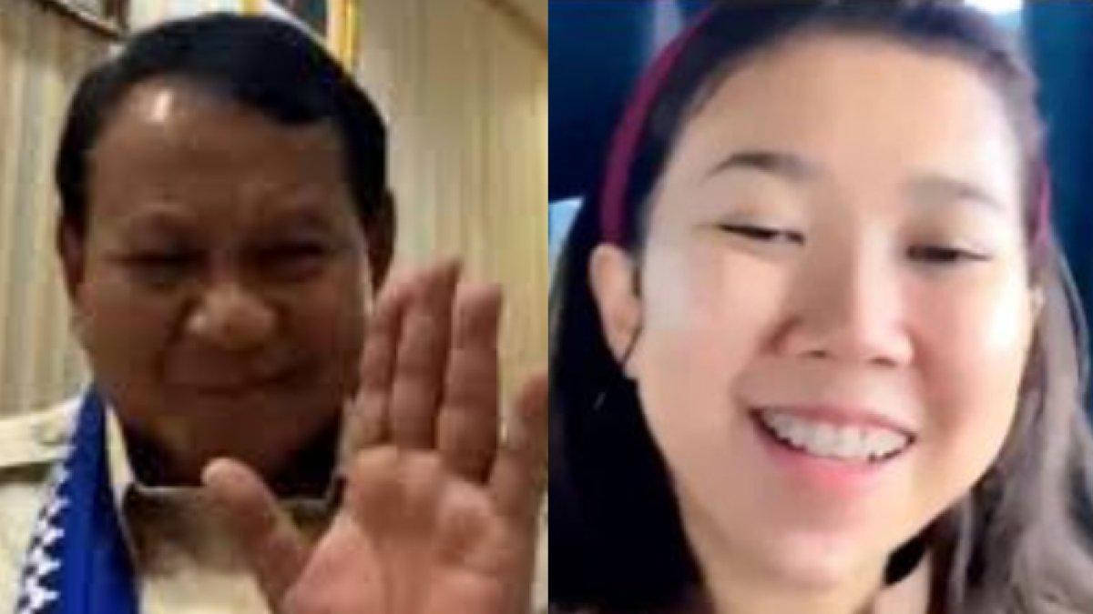 Kiky Saputri dan Prabowo saat video call