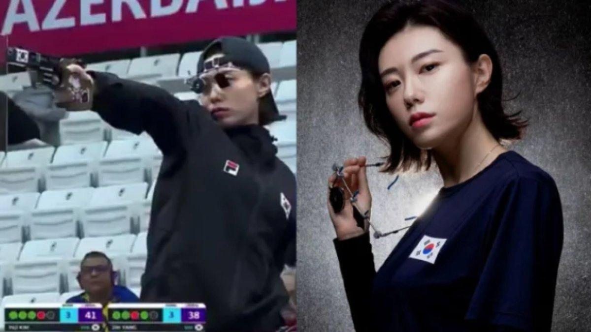 Kim Yeji menarik perhatian saat beraksi di Olimpiade Paris 2024.