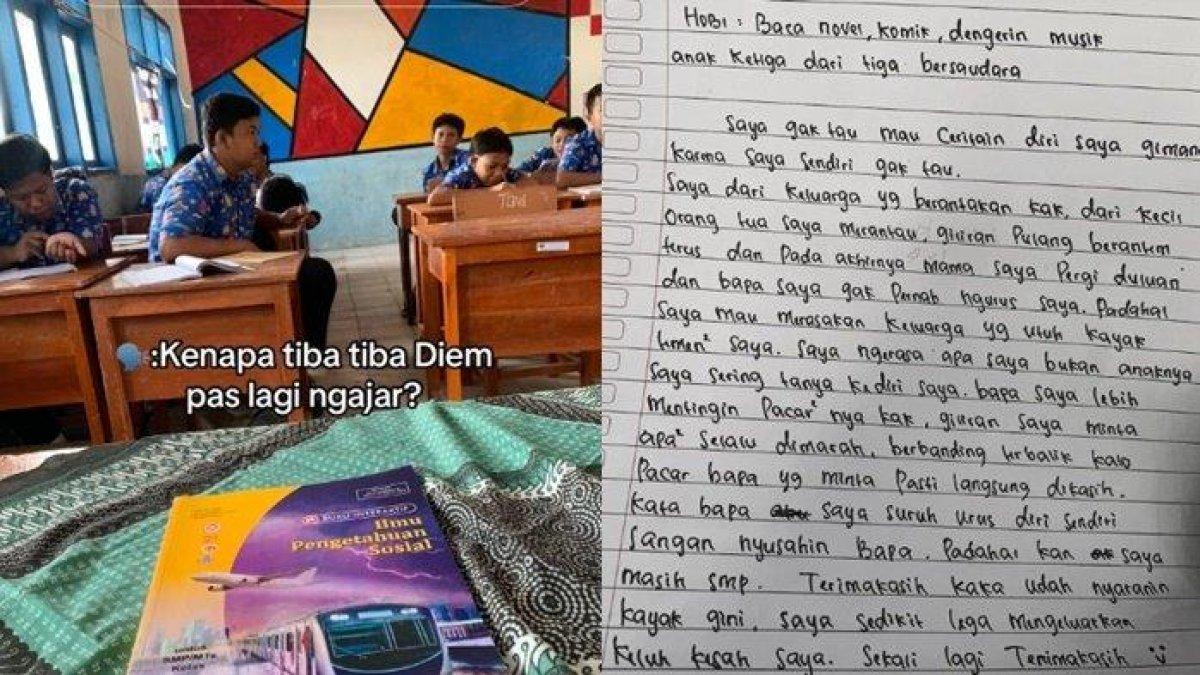 Curhat guru pilu baca curhatan muridnya soal ayah