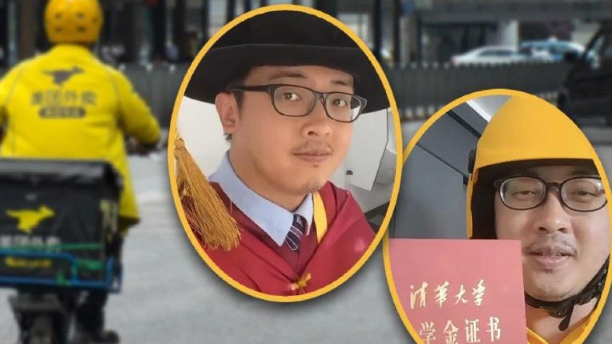 Kisah pria lulusan Universitas Oxford kini memilih bekerja sebagai kurir makanan di China.