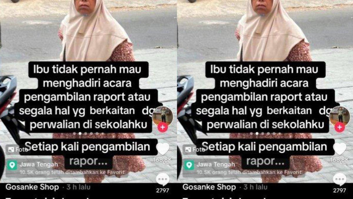 Kisah seorang anak yang sedih karena ibunya tak pernah ambilkan rapor