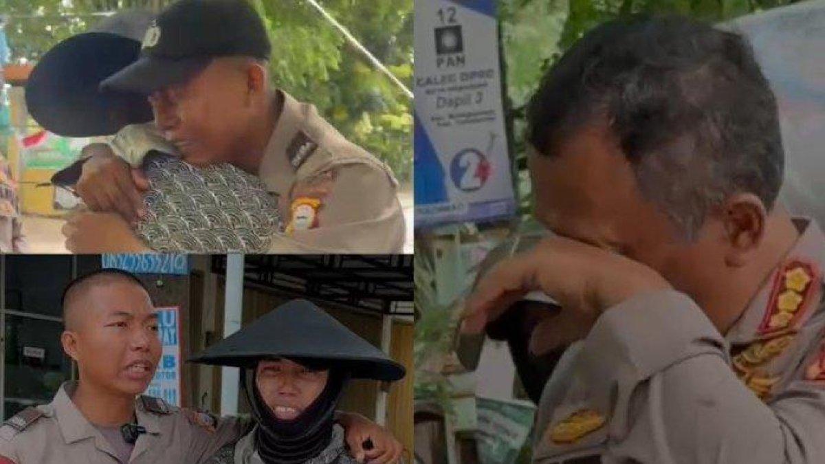Kolase pertemuan haru siswa