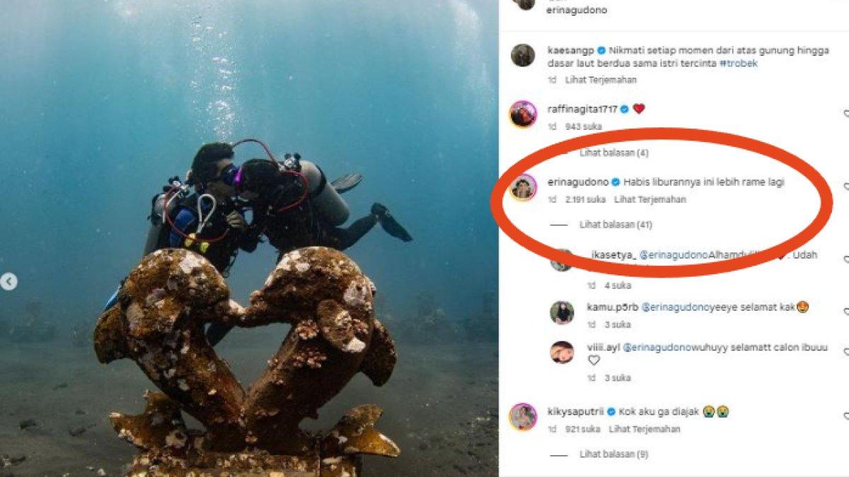 Komentar Erina Gudono yang diduga isyaratkan hamil