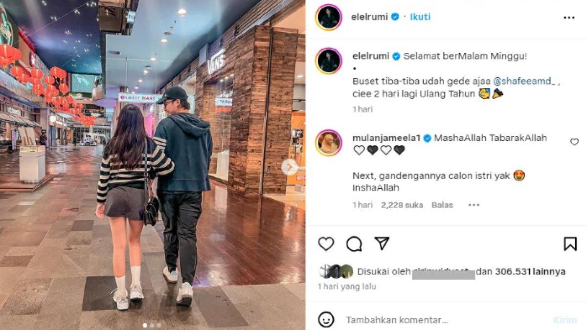 Komentar Mulan Jameela di unggahan El Rumi