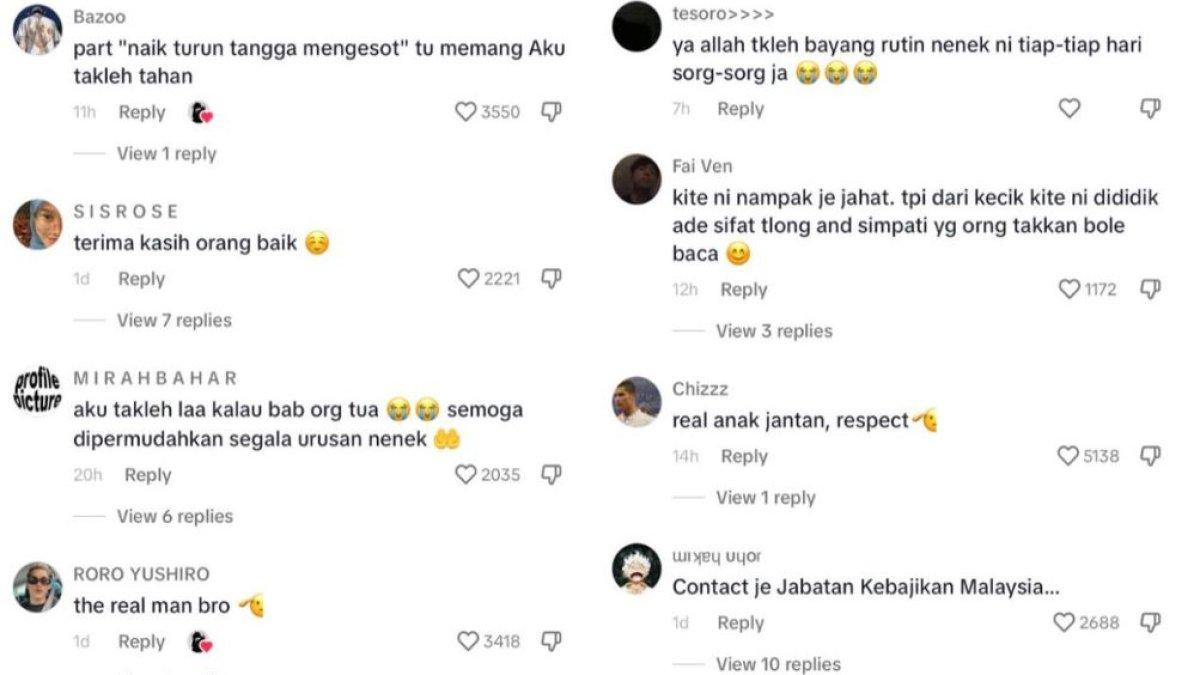 Komentar warganet di TikTok.