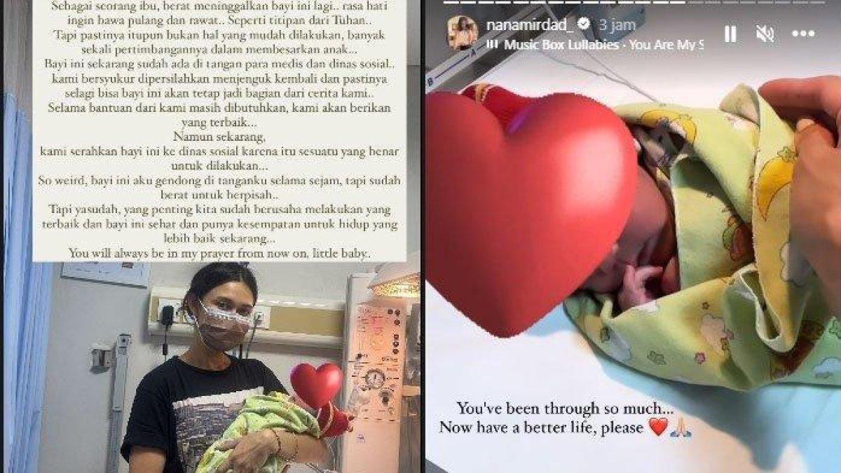 Kondisi bayi yang ditemukan Nana Mirdad di dekat rumahnya di Bali