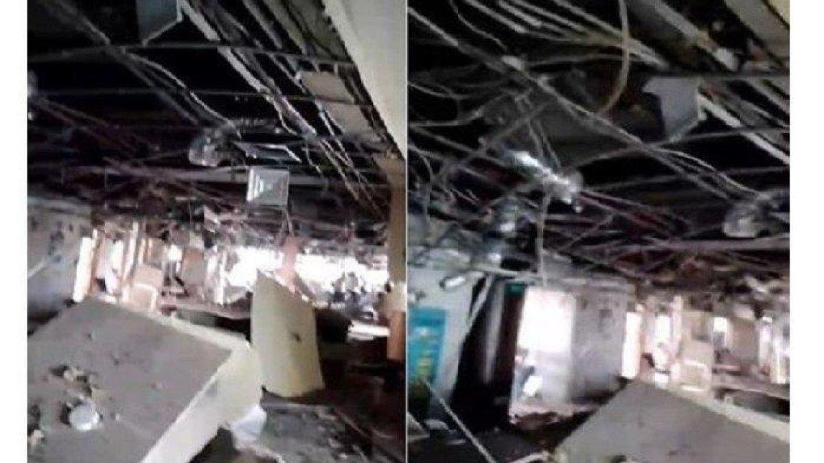 Kondisi di Semen Padang Hospital (SPH) Kota Padang setelah terjadi ledakan, Selasa (30/1/2024).