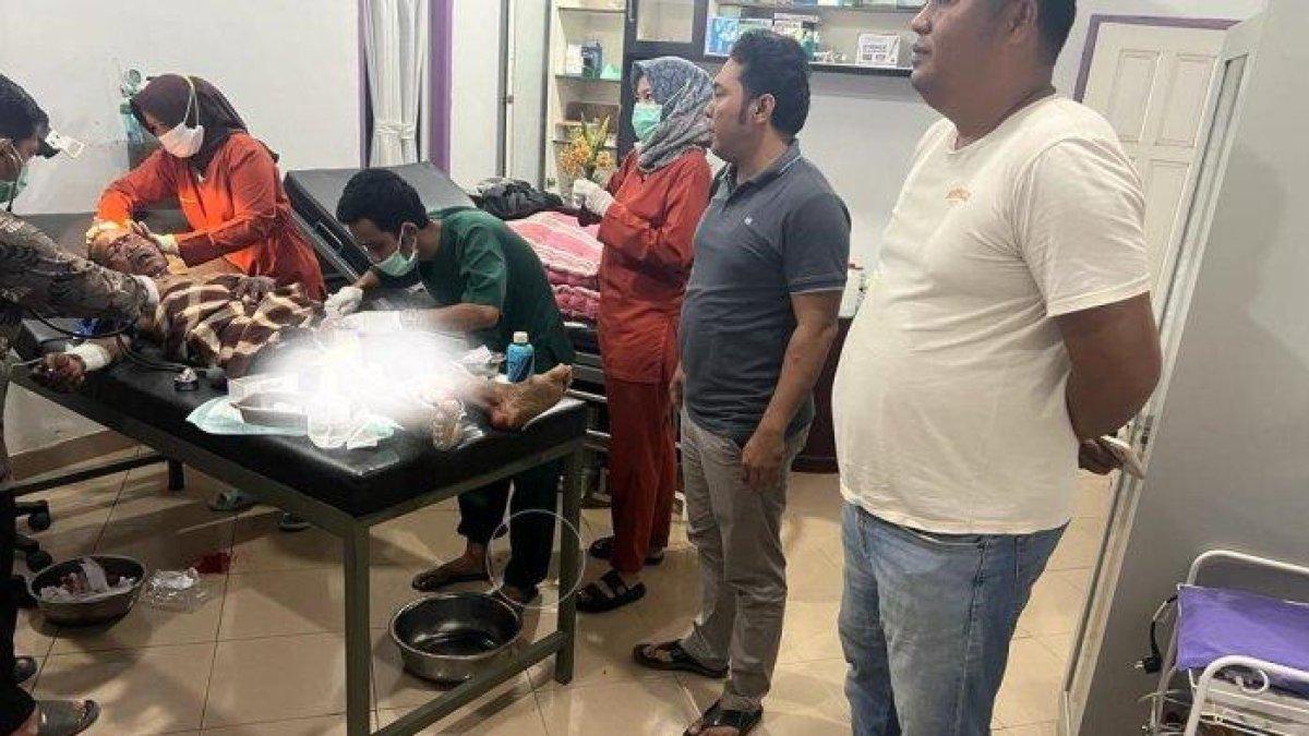 Kondisi kakek usai diserang beruang
