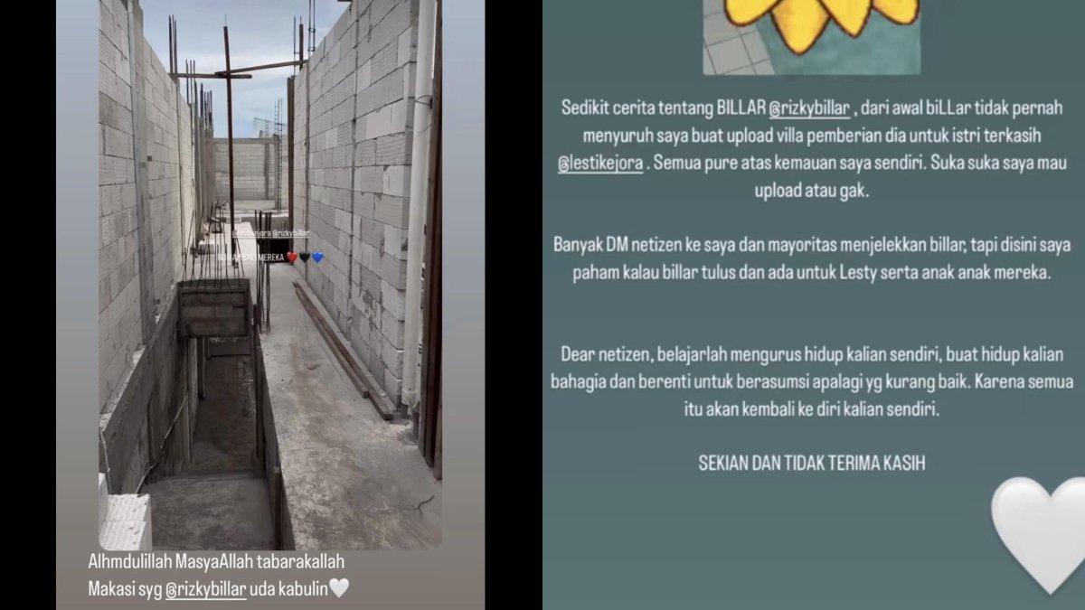 TUNJUKKAN PROGRES - Kondisi pembangunan rumah milik Lesti Kejora di Bali pemberian Rizky Billar terkuak, dicapture (16/3/2025). Arsitek beber progres pembangunan.