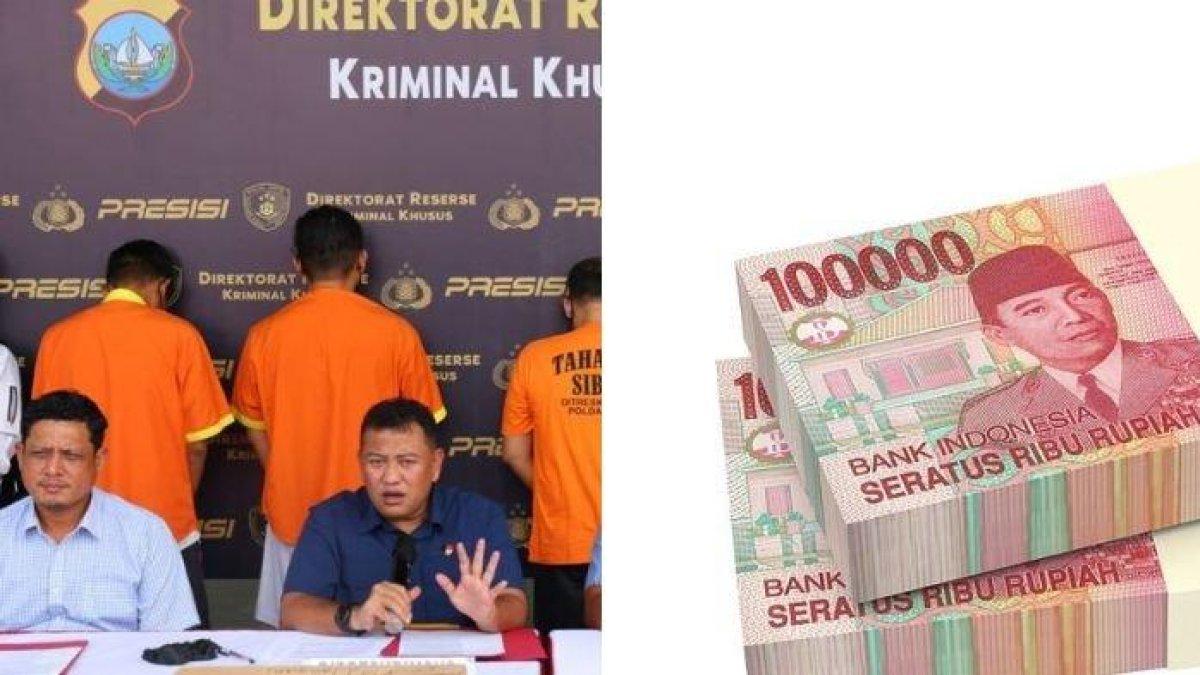 Konferensi pers kasus pembobolan dana