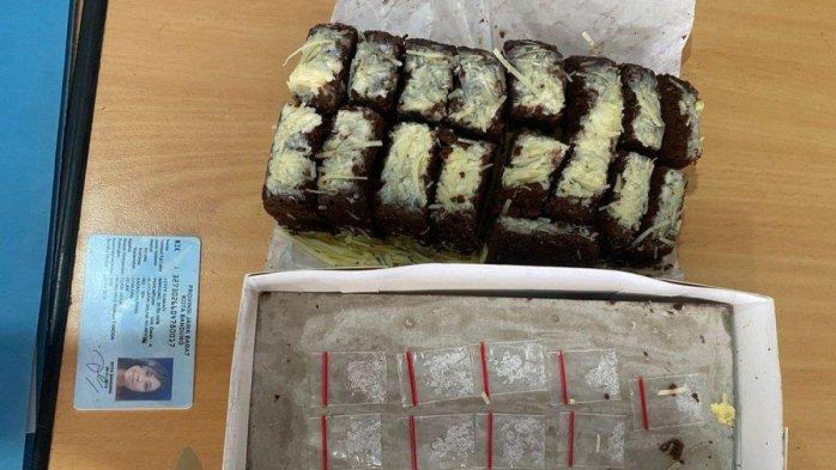 Kue brownies yang dibawa pengunjung berisi 9 paket narkoba jenis sabu-sabu diamankan petugas Lapas Banceuy, Kota Bandung, Kamis (24/8/2023).