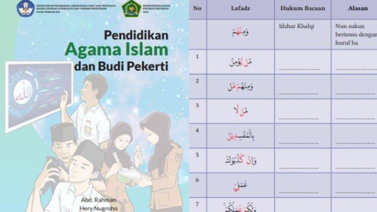 Kunci Jawaban PAI Kelas 11 Halaman 181 Kurikulum Merdeka Tentang Hukum Bacaan
