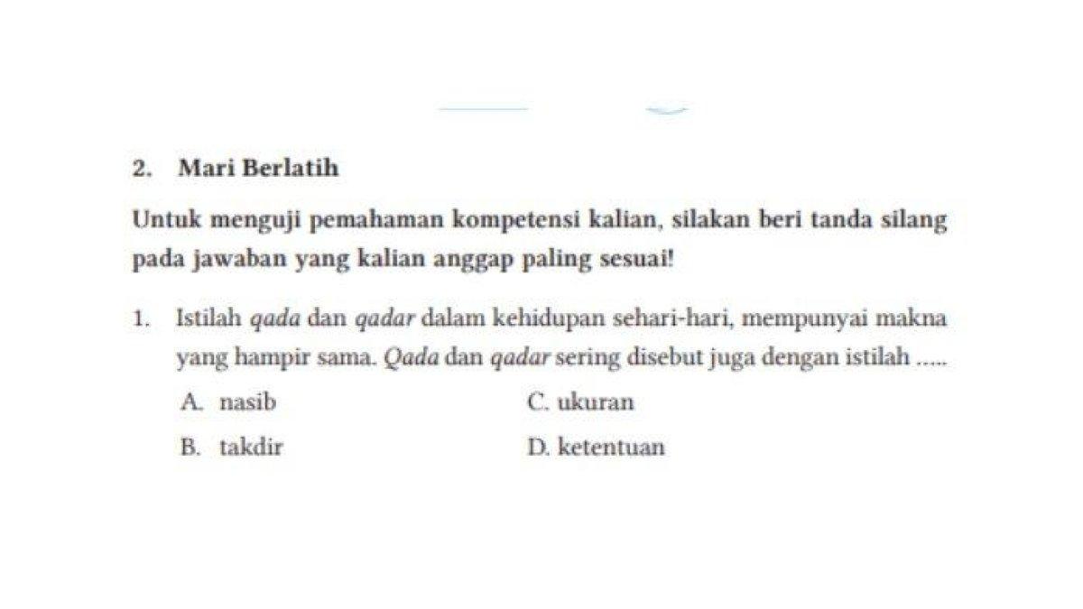 KUNCI JAWABAN PAI KELAS 9 - Kunci Jawaban PAI Kelas 9 SMP Kurikulum Merdeka Halaman 190, 192, 193: Mari berlatih