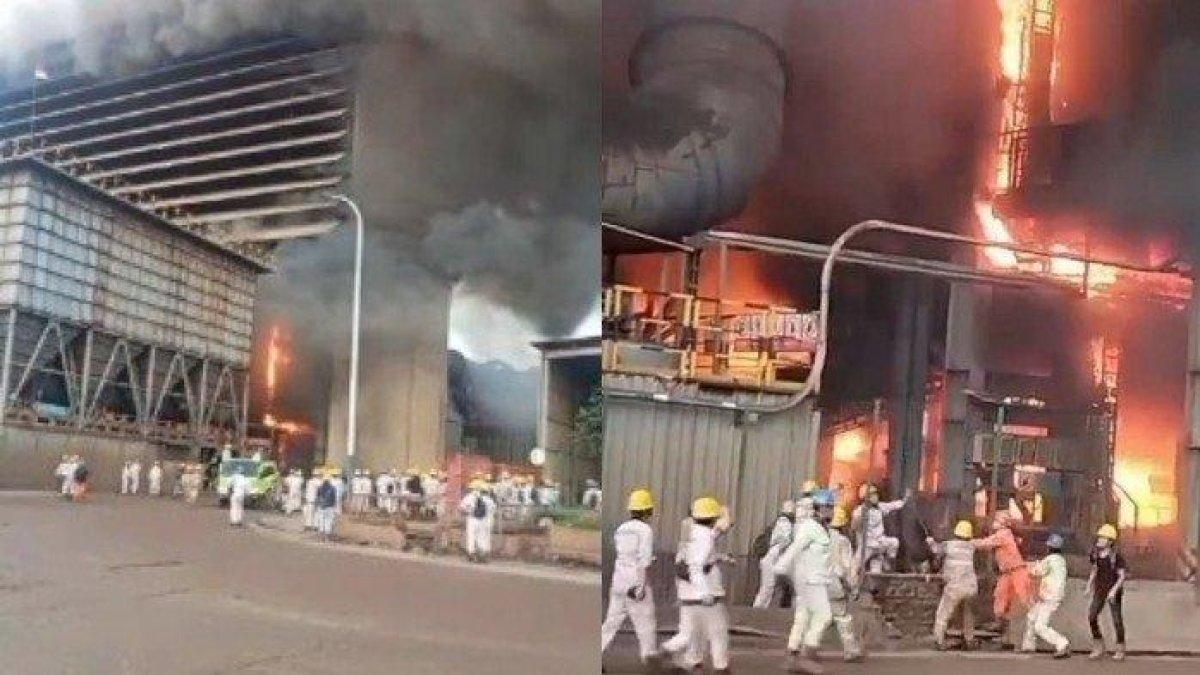 Ledakan hingga terjadi kebakaran di PT Indonesia Tsingshan Stainless Steel ( PT ITSS), Kabupaten Morowali, Provinsi Sulawesi Tengah, pada Minggu (24/12/2023).