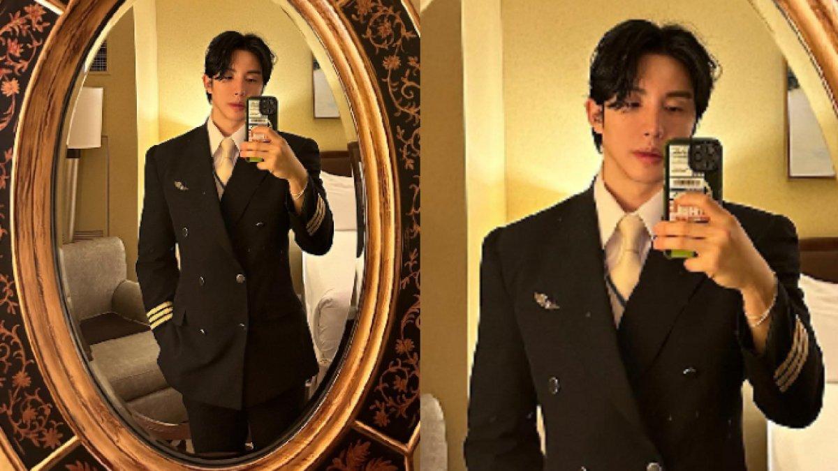 Lee Sanggil gagah saat kenakan setelan jas