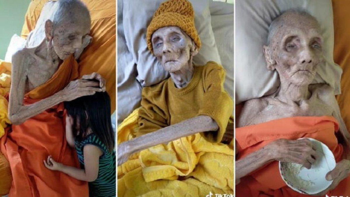 Luang Pho Yai, biksu viral dari Thailand berusia 109 tahun.