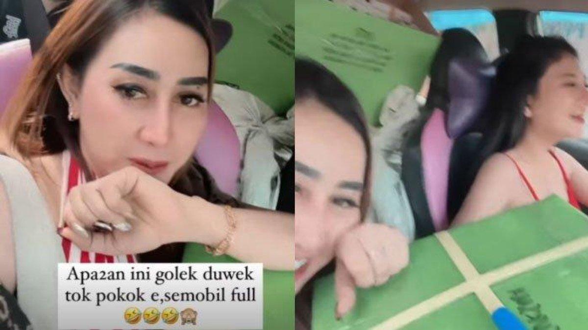 Luluk tampak bersyukur kebanjiran endorse