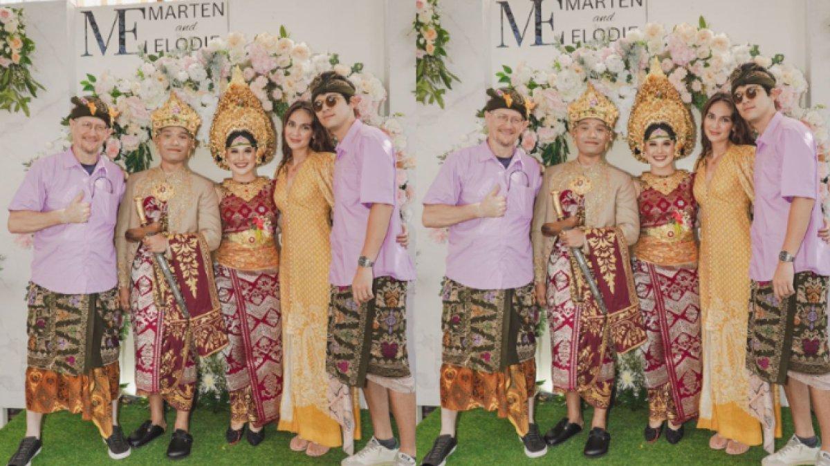 Luna Maya berfoto bersama Elodie dan Marten